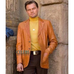 Once Upon a Time In Hollywood Leonardo DiCaprio Leather Blazer Coat